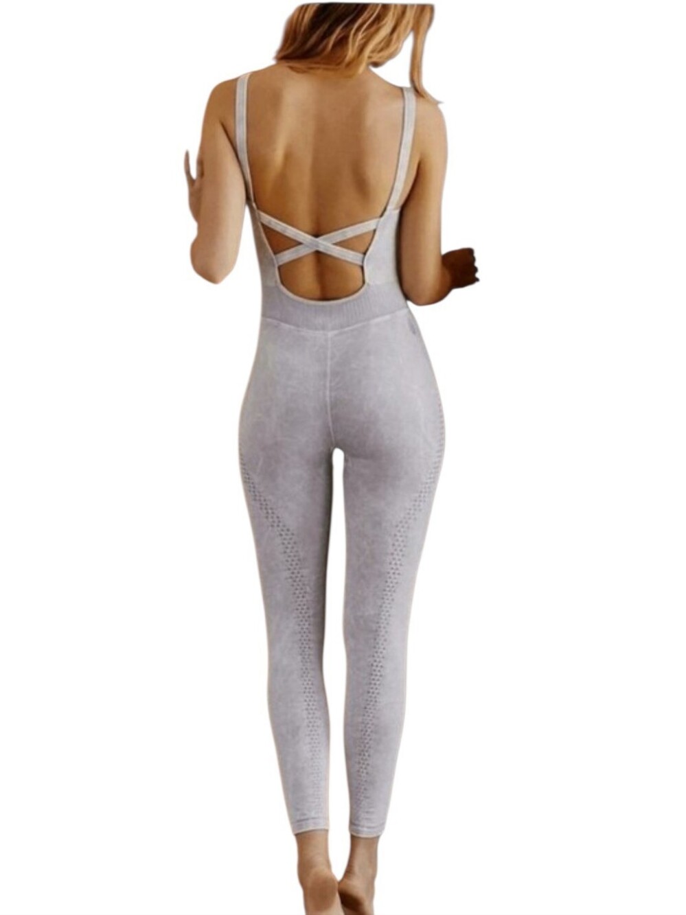 NWOT FP Movement Good Karma Onesie Ice Gray